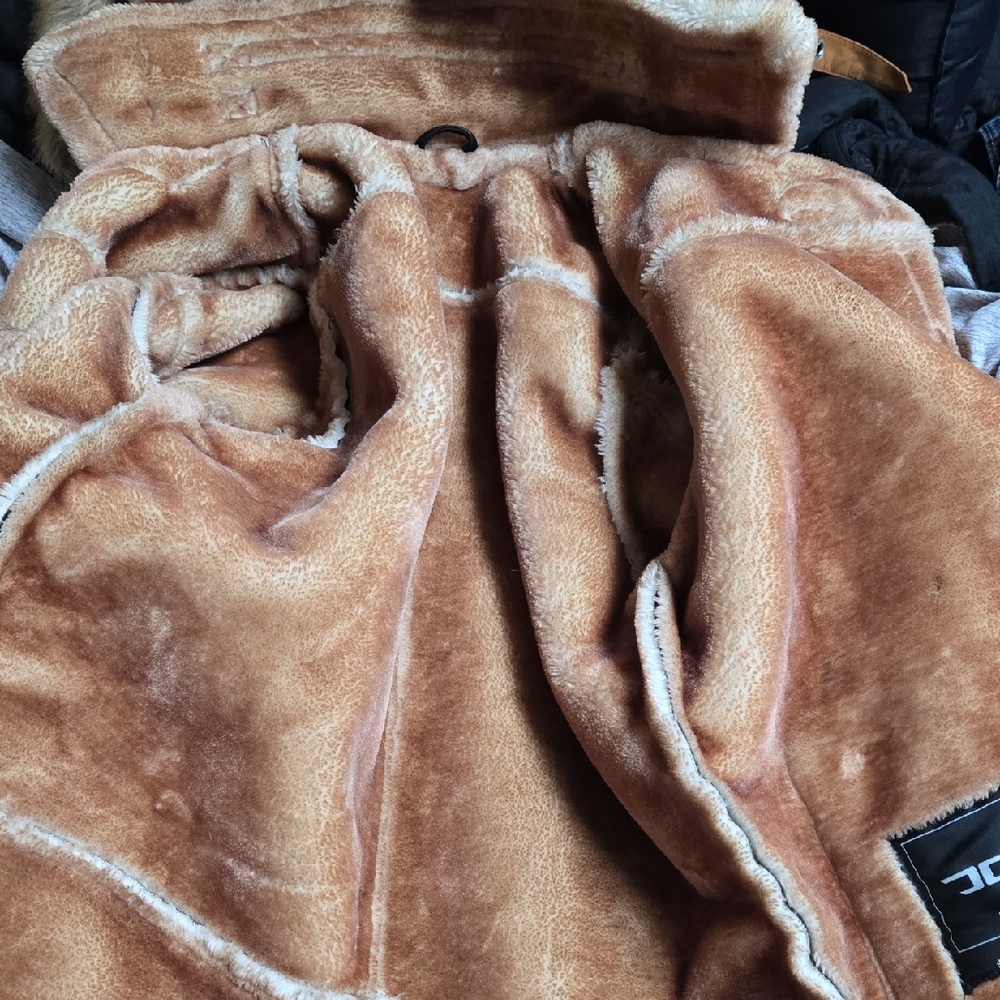 Jordan Craig Tan Leather Jacket with Soft Texture